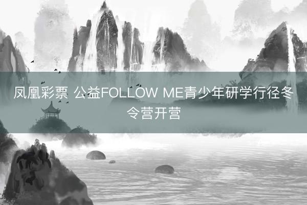 凤凰彩票 公益FOLLOW ME青少年研学行径冬令营开营