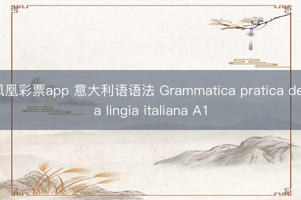 凤凰彩票app 意大利语语法 Grammatica pratica della lingia italiana A1