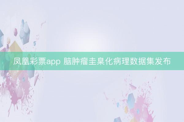 凤凰彩票app 脑肿瘤圭臬化病理数据集发布