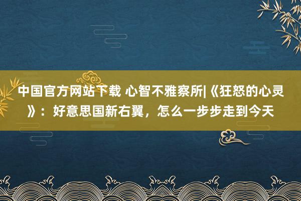 中国官方网站下载 心智不雅察所|《狂怒的心灵》：好意思国新右翼，怎么一步步走到今天
